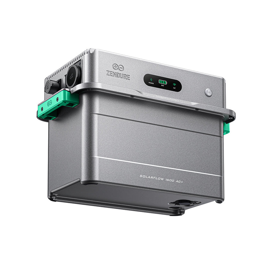 Zendure SolarFlow 1600 AC+ Balkonkraftwerk-Speicher in grauem Gehäuse