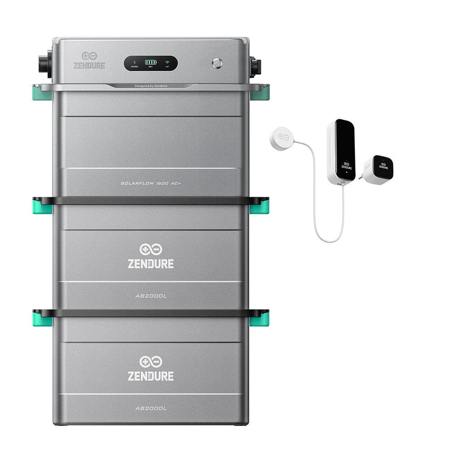 Zendure SolarFlow 1600 AC+ Balkonkraftwerk-Speicher in grauem Gehäuse