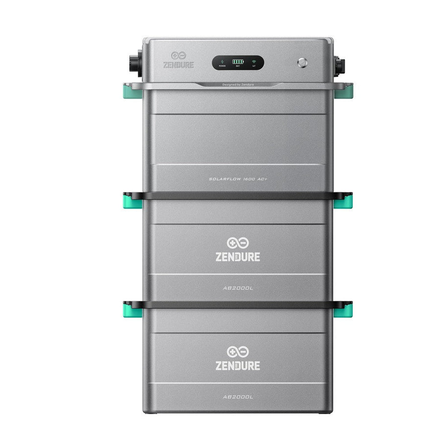 Zendure SolarFlow 1600 AC+ Balkonkraftwerk-Speicher in grauem Gehäuse